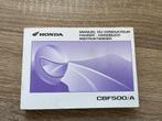 Honda CBF 500 Handleiding, Ophalen of Verzenden, Honda