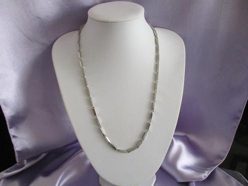 Cool Melon Seed halsketting, 60 cm, Sieraden, Tassen en Uiterlijk, Kettingen, Nieuw, Overige materialen, Zilver, Verzenden