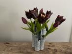 NIEUW tulpenvaas met 9 real touch tulpen, Ophalen of Verzenden, Nieuw