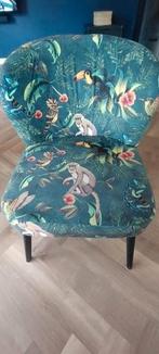 Mooie stoel met jungle print, Huis en Inrichting, Stoelen, Ophalen, Zo goed als nieuw, Eén