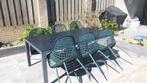 Tuintafel met 6 stoelen, Ophalen, Gebruikt
