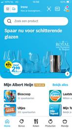 1 volle spaarkaart met glazenzegels  van AH, Hobby en Vrije tijd, Spaarzegeltjes, Ophalen of Verzenden, Koffie of Thee, Volle spaarkaart