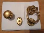 Deurbeslag bestaande uit deurknop, klopper en deurbel, Ophalen of Verzenden