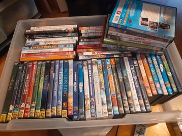 Grote collectie kinder DVD's (Disney, etc.) beschikbaar voor biedingen