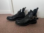 Zwarte open laarsjes met studs en gesp, Kleding | Dames, Schoenen, Verzenden, Zwart, Bestelle, Lage of Enkellaarzen