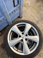 Vier sportvelgen bijna nieuwe winterbanden voor Audi, Auto-onderdelen, Banden en Velgen, 215 mm, Banden en Velgen, 17 inch, Winterbanden