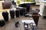 Canon eos 70D set met 5 lenzen en toebehoren., 20 Megapixel, Gebruikt, Spiegelreflex, Canon