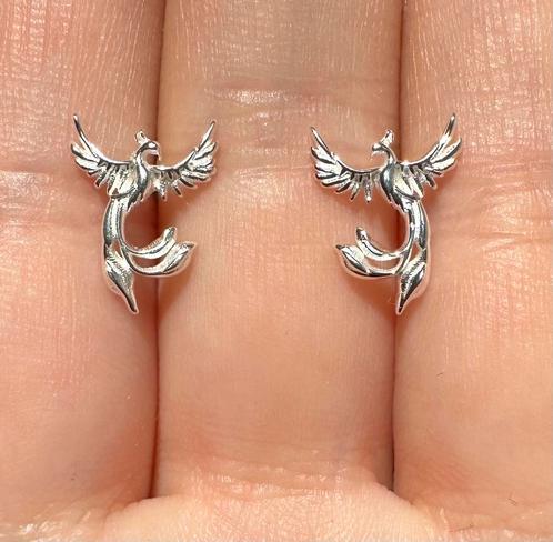 Zilveren Phoenix oorbellen. Nieuw, gemerkt S925, Sieraden, Tassen en Uiterlijk, Oorbellen, Nieuw, Knopjes of Stekers, Zilver, Zilver