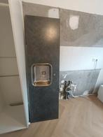 Keukenblad met zinken spoelbak - 202x60 cm, Ophalen