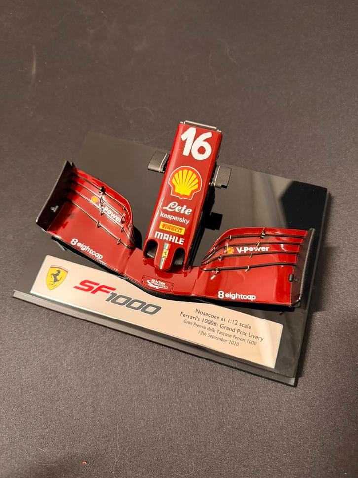 Amalgam 1:12 Ferrari SF1000 Nose – 1000e GP Livery (Leclerc), Verzamelen, Automerken, Motoren en Formule 1, Nieuw, Formule 1, Ophalen of Verzenden