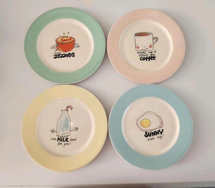 Blond Amsterdam ontbijtborden Blondelicious, Huis en Inrichting, Keuken | Servies, Zo goed als nieuw, Bord(en), Blond Amsterdam