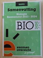 ExamenOverzicht - Samenvatting Biologie HAVO, Ophalen of Verzenden, Beta, Gelezen