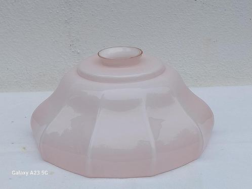Art deco roze opaline lampenkap model 2, Antiek en Kunst, Antiek | Lampen, Ophalen of Verzenden