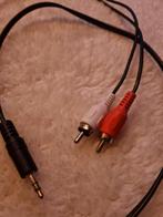 Kabel tulp naar mini jack, 1 meter, Audio, Tv en Foto, Audiokabels en Televisiekabels, Ophalen of Verzenden, Zo goed als nieuw