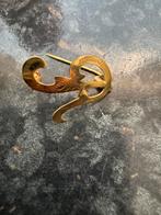 14 karaat gouden speld in de vorm R. Kenmerk staat erin., Verzenden, Nieuw, Goud, Goud