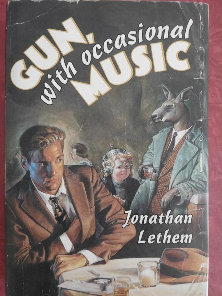 Jonathan Lethem Gun with occasional music, Boeken, Science fiction, Zo goed als nieuw, Ophalen of Verzenden