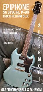 NIEUWE EPIPHONE SG SPECIAL P-90 FADED PELHAM BLUE CHINA, Ophalen of Verzenden, Nieuw, Solid body, Epiphone