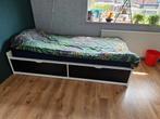 Ikea bed 90x200, Huis en Inrichting, Slaapkamer | Bedden, 90 cm, Eenpersoons, Wit, Zo goed als nieuw