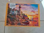 Vuurtoren bij zonsondergang. Mooie puzzel, Hobby en Vrije tijd, Denksport en Puzzels, Ophalen of Verzenden, 500 t/m 1500 stukjes