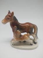 Klein vintage paard met veul, Ophalen of Verzenden, Gebruikt, Dier
