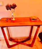 HK Living Sidetable Notenhout - Nieuwstaat!, 50 tot 100 cm, Nieuw, Ophalen of Verzenden, Overige houtsoorten