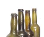 Bodemvondsten !  4 antieke flessen uit de 19e  eeuw., Antiek en Kunst, Antiek | Glas en Kristal, Ophalen of Verzenden