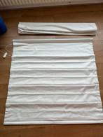 Offwhite vouwgordijn 2 stuks 124,5cm breed, Ophalen, Zo goed als nieuw, 100 tot 150 cm