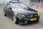 Mercedes-Benz C-Klasse C200 Coupe AUT 2017 Zwart AMG L Schad, Achterwielaandrijving, 4 cilinders, 4 stoelen, Zwart