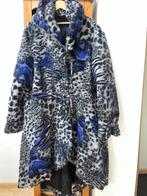 Ditz winterjas 1 maat dierenprint blauw grijs zwart ZGAN, Ditz, Verzenden, Blauw, Jas of Mantel