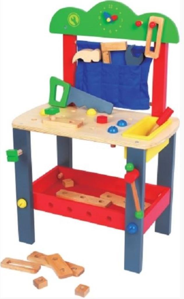 Kinderwerkbank Lelin,nergens goedkoper, Kinderen en Baby's, Speelgoed | Houten speelgoed, Nieuw, Meubelstuk of Keukentje, Ophalen of Verzenden