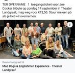 Joe Cocker tribute Landgraaf 14 september, Tickets en Kaartjes, Eén persoon, September