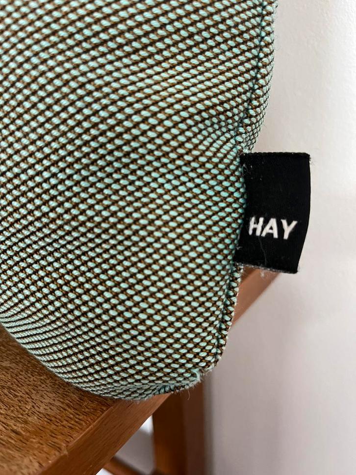 HAY kussen Dot 2 kleur blauw/groen, Huis en Inrichting, Woonaccessoires | Kussens, Zo goed als nieuw, Blauw, Vierkant, Ophalen of Verzenden