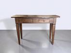 Authentieke massief houten side table / console tafel, Huis en Inrichting, Tafels | Sidetables, Ophalen, 100 tot 150 cm, -, -