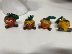 Vintage Fruit Figuurtjes met Gezichtjes Set van 4, Huis en Inrichting, Keuken | Servies, Ophalen of Verzenden, Gebruikt, Overige materialen