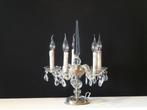 Maria theresia tafellamp met grote kristallen pinakel hoogte, Ophalen, Gebruikt, 50 tot 75 cm