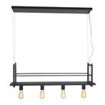 Hanglamp Buckley met rek - Zwart - 100cm, Huis en Inrichting, Lampen | Hanglampen, Ophalen of Verzenden