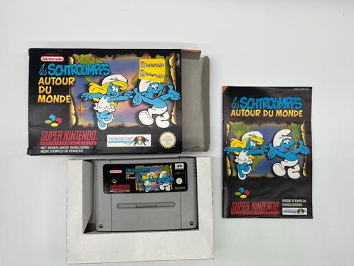 Smurfen / Schtroumpfs Super Nintendo SNES PAL FAH CIB MINT, Spelcomputers en Games, Games | Nintendo Super NES, Zo goed als nieuw