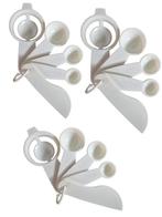 5-delige Maatlepel set – Kunststof Wit (3x Set), Zentrada, Wit, Nieuw, Ophalen of Verzenden