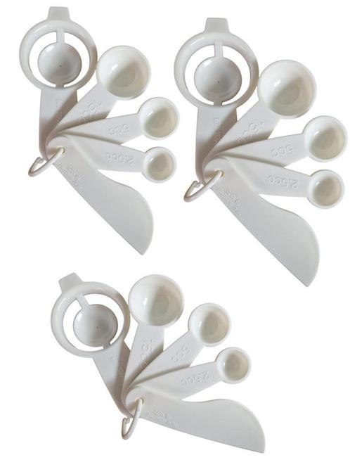 5-delige Maatlepel set – Kunststof Wit (3x Set), Huis en Inrichting, Keuken | Tupperware, Nieuw, Overige typen, Wit, Ophalen of Verzenden