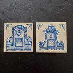 KLM Business Class Tegeltjes - Delfts Blauw, Ophalen of Verzenden