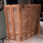 Houten Roomdivider / Kamerscherm met Louvreluiken, Huis en Inrichting, Ophalen of Verzenden, Gebruikt