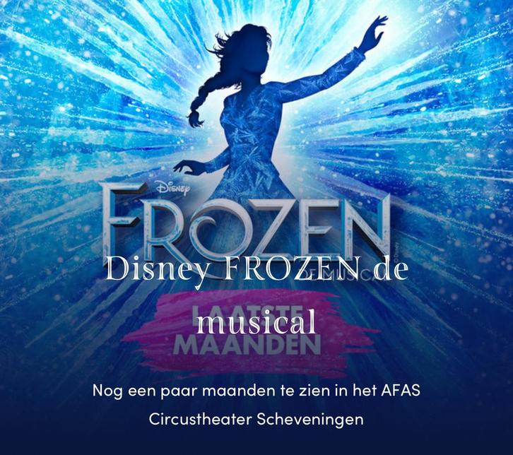 Disney Frozen musical Scheveningen 1 oktober hoge korting, Tickets en Kaartjes, Theater | Musical, Twee personen, Oktober