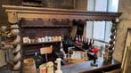 Oude houten Bar / Robuust & Sfeervol / Decorstuk, Info@regenton.nl, Gebruikt, BarrelAtelier, Ophalen of Verzenden