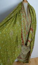 Prachtige batik print groene 100% silk/zijde lap stof, Verzenden, 200 cm of meer, Zo goed als nieuw, 30 tot 120 cm