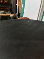 Ronde eettafel 150 cm zwart, Ophalen of Verzenden, Zo goed als nieuw, Rond, 100 tot 150 cm