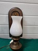 Wandlamp messing met melkglas, Huis en Inrichting, Lampen | Wandlampen, Ophalen of Verzenden, 'T Olde Gre-j, Info@toldegrej.nl