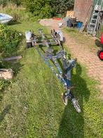Boottrailer tot 4,5 meter – stalen frame – opknapper/project, Watersport en Boten, Gebruikt, 1500 tot 3000 kg, Sloepentrailer