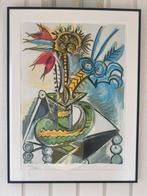 Pablo Picasso ‘ het bouquet’ , kleuren litho ., Ophalen of Verzenden