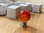 12x knop oranje vintage kastknop magic space glas retro, Huis en Inrichting, Kasten | Overige, Nieuw, Ophalen of Verzenden, Kastknoppen
