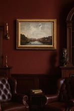 Schilderij Binnenhaven Rotterdam door Jan Jans, Antiek en Kunst, Kunst | Schilderijen | Klassiek, Ophalen of Verzenden